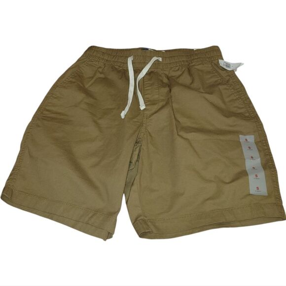 Old Navy Built in Flex Pull On Chino Jogger Shorts 7" Inseam Brown Mens SMALL - Picture 1 of 5